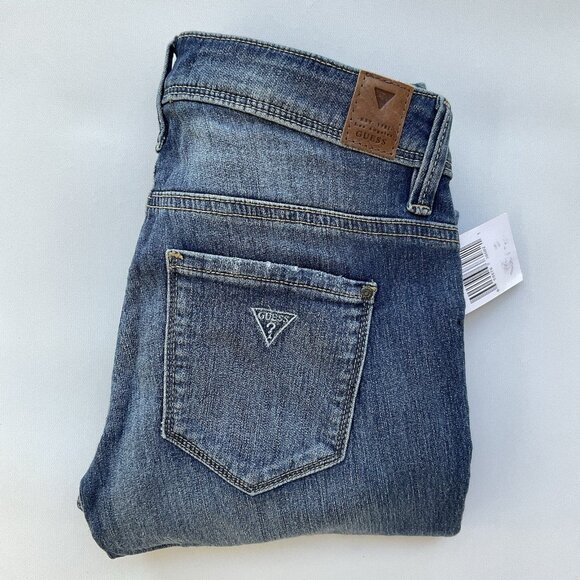 Guess Women’s Comfort Skinny Jeans Super Stretch Jeggings Fit Distressed Size 24 - Picture 1 of 13
